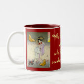 だれがmug*を見るか ツートーンマグカップ (左)