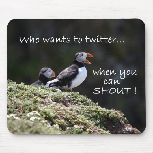 だれがtwitterのマウスマットにほしいか マウスパッド (正面)