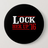 だれでもしかしヒラリー-彼女の上りの2016年を締めて下さい- -アンチHil 缶バッジ (正面)