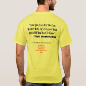 だれもそれを好みますミンクをしません Tシャツ (裏面)