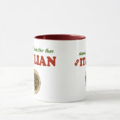 だれもイタリア人よりよく調理しません マグカップ (中央)