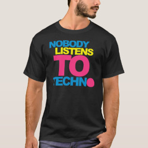 だれもテクノV2に聞きません Tシャツ