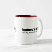 だれも何でも負いません ツートーンマグカップ (正面右)