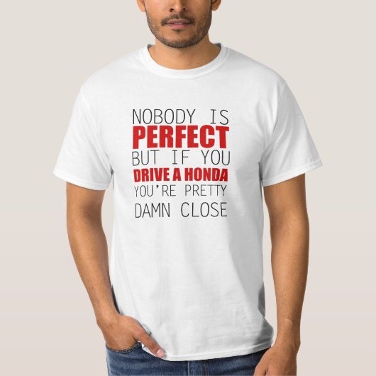 だれも完全ではないです Tシャツ (正面)