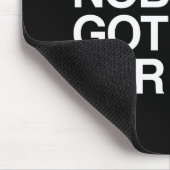 だれも白.pngそれの得られた時間-ありません マウスパッド (コーナー)