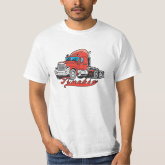 だれをドライブがトラックで運ぶか男性へTruckinの価値ワイシャツ Tシャツ