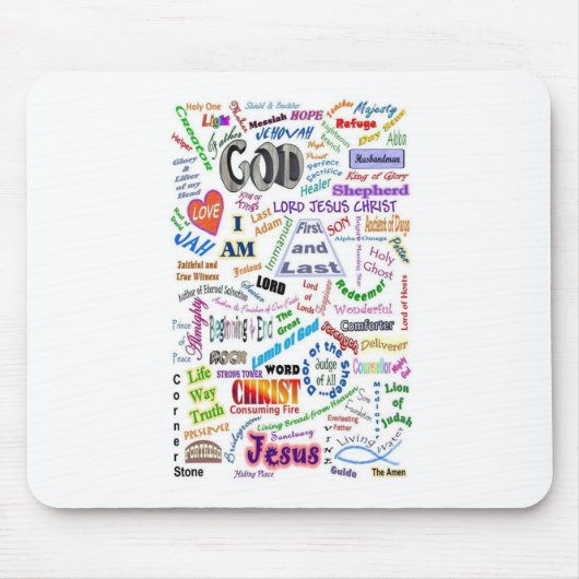 だれを彼が…名前神のであるか マウスパッド (正面)