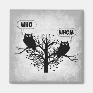 だれ文法ユーモアのフクロウか マグネット