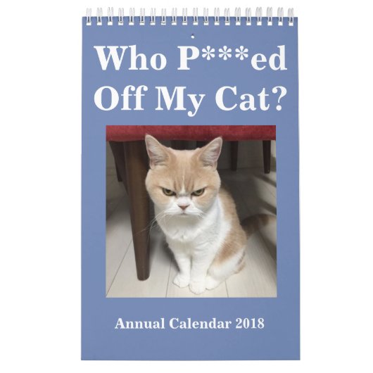 だれ私の猫を離れたPの*** EDか。 年次カレンダー2018年 カレンダー (カバー)