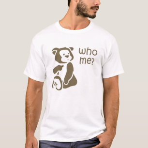 だれ私テディー・ベアのイラストレーションの人のTシャツか Tシャツ