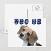 だれ私犬の指紋か ポストカード (正面/裏面)