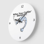 だれCallinのエビか ラージ壁時計 (傾斜)