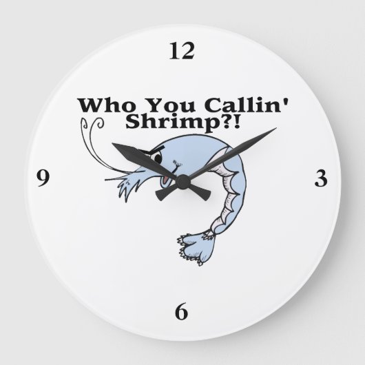 だれCallinのエビか ラージ壁時計 (正面)