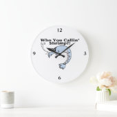 だれCallinのエビか ラージ壁時計 (ホーム)