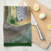 だれCallinの鶏か キッチンタオル (四つ折り)