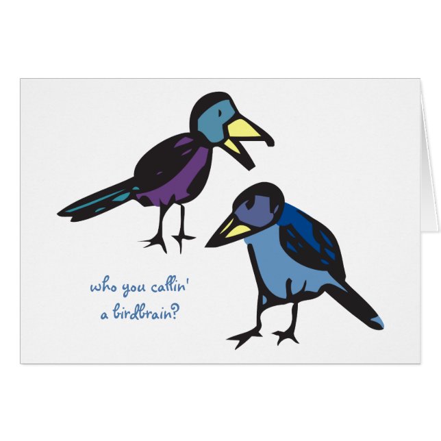だれcallin birdbrainか。 (正面横)