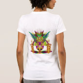 だれDaのまじない師わにの前部まじない師背部か Tシャツ (裏面)