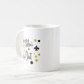 だれDatのTシャツか コーヒーマグカップ (正面左)