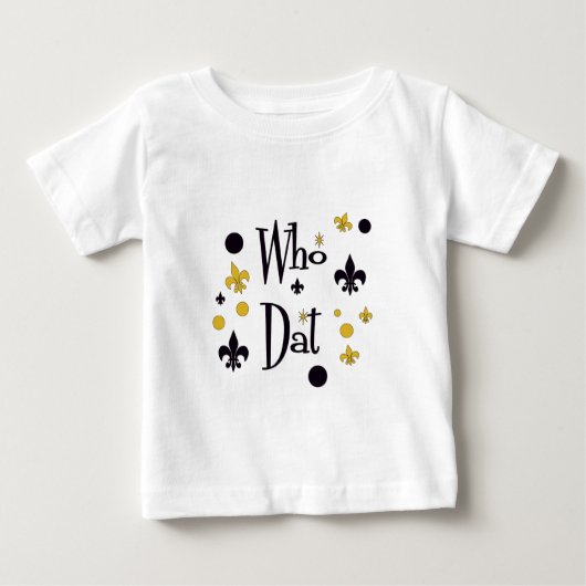 だれDatのTシャツか ベビーTシャツ (正面)