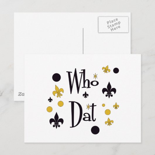 だれDatのTシャツか ポストカード (正面/裏面)