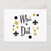 だれDatのTシャツか ポストカード (正面)