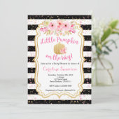 ちいさなかぼちゃが途中、ベビーシャワー招待状 招待状 (スタンド正面)