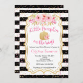 ちいさなかぼちゃが途中、ベビーシャワー招待状 招待状 (正面/裏面)