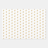 ちいさなクマ、テディベア、誕生日、ベビーシャワー、 ラッピングペーパーシート (正面2)