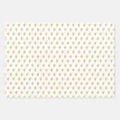 ちいさなクマ、テディベア、誕生日、ベビーシャワー、 ラッピングペーパーシート (正面2)