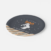 ちいさなブー |ハロウィーンのベビーシャワー ペーパープレート (アングル)