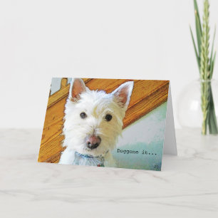 ちくしょうそれはの願いの事よりよかったです、Westie犬 カード