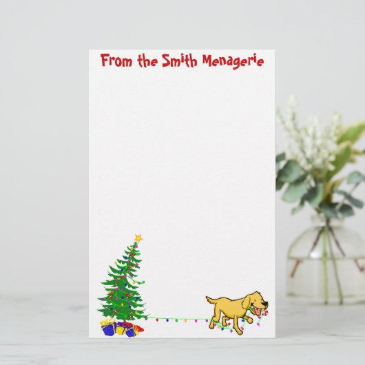 ちくしょうクリスマス|のクリスマスレターヘッド 便箋 (スタンド正面)