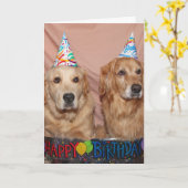 ちくしょうハッピーバースデー カード (黄色い花)