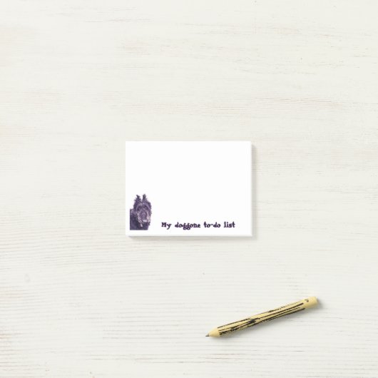 ちくしょうリストのBouvier deフランダースの付箋 ポストイット (デスク上)