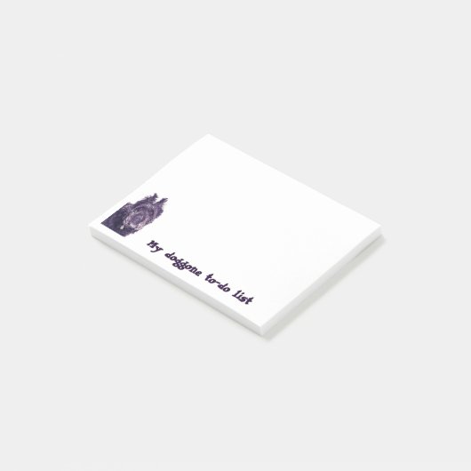 ちくしょうリストのBouvier deフランダースの付箋 ポストイット (アングル)