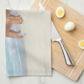 ちっちゃな貨物船 キッチンタオル (四つ折り)