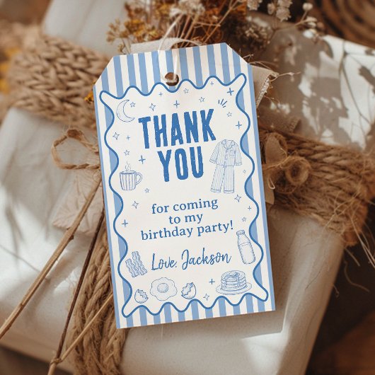 ちっとも寝てないよ 誕生日おめでとう ギフトタグ