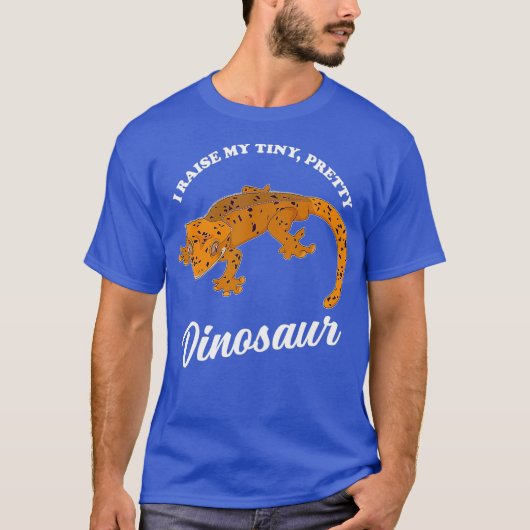 ちっぽけな恐竜の爬虫類を育てる Tシャツ (正面)