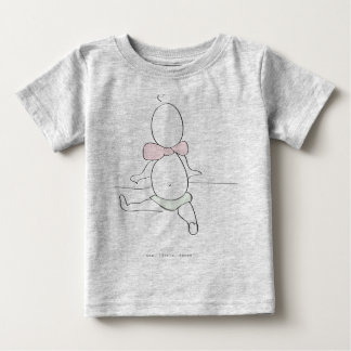 ちっぽけ。 少し。 小さい: 女の赤ちゃん ベビーTシャツ