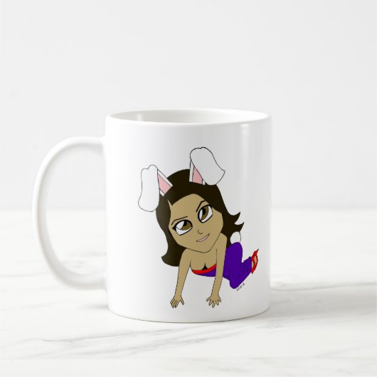 ちびうさぎ娘 コーヒーマグカップ (左)