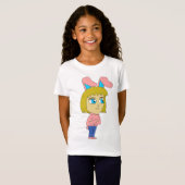 ちびうさぎ娘 Tシャツ (正面フル)