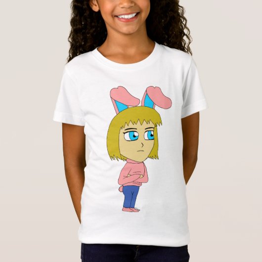 ちびうさぎ娘 Tシャツ (正面)