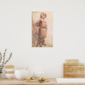 ちびのティム…彼の活発な小さな松葉杖 ポスター (キッチン)