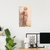 ちびのティム…彼の活発な小さな松葉杖 ポスター (ホームオフィス)