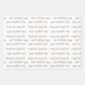 ちびのプリントのクリスマス  ラッピングペーパーシート (正面3)