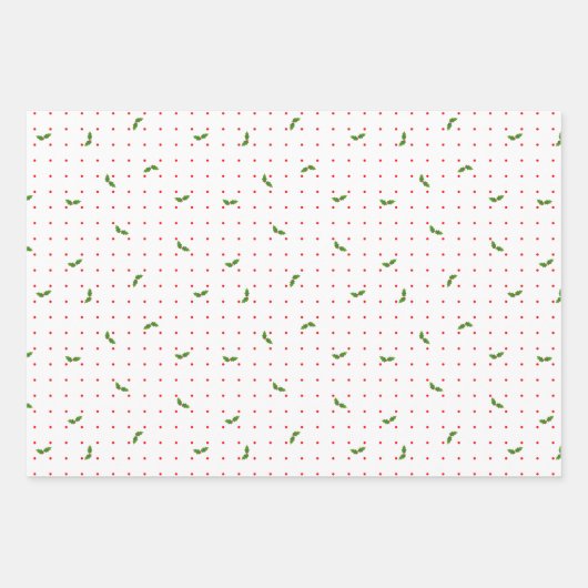 ちびのプリントのクリスマス ラッピングペーパーシート (正面)