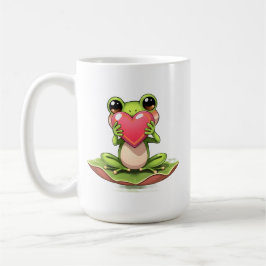 ちびガエル パーソナライズデザイン I Love You コーヒーマグカップ