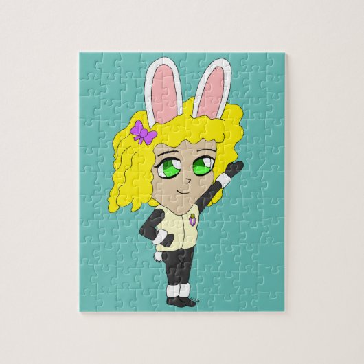 ちびキャラうさぎ娘 ジグソーパズル (縦)