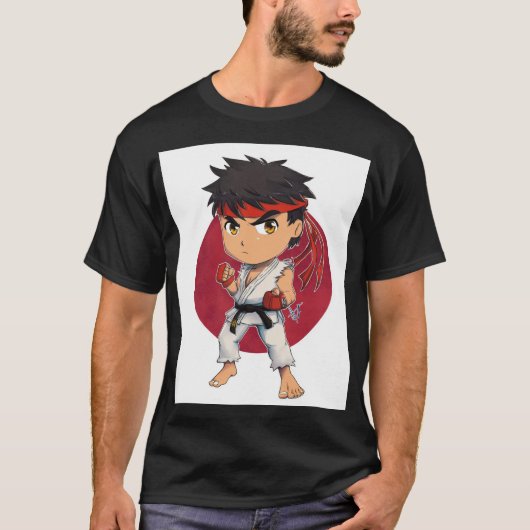 ちびキャラの放浪武術家 Tシャツ (正面)