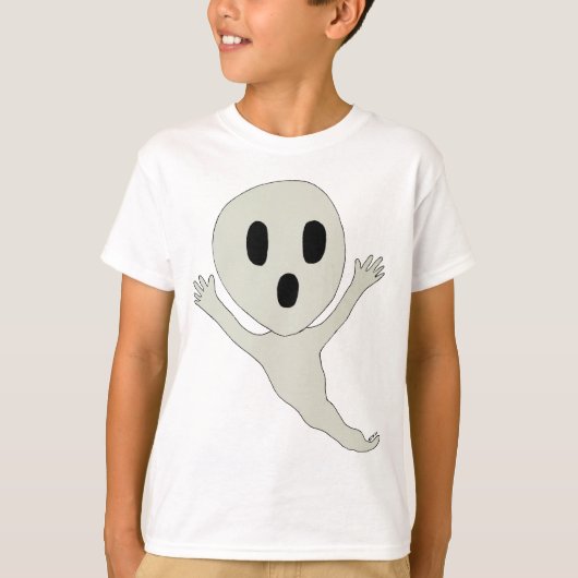 ちびキャラスタイルのおばけ Tシャツ (正面)